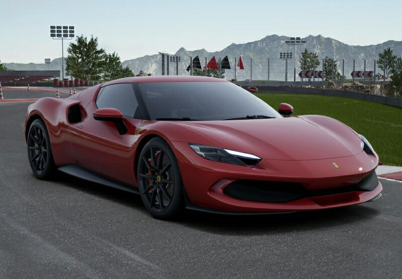 ギャラリービューアに画像をロードする, 【予約】2022年発売予定Ferrariフェラーリ 296 GTB Rosso Imola Carbon Replica Wheels 200台限定 /BBR 1/18 ミニカー
