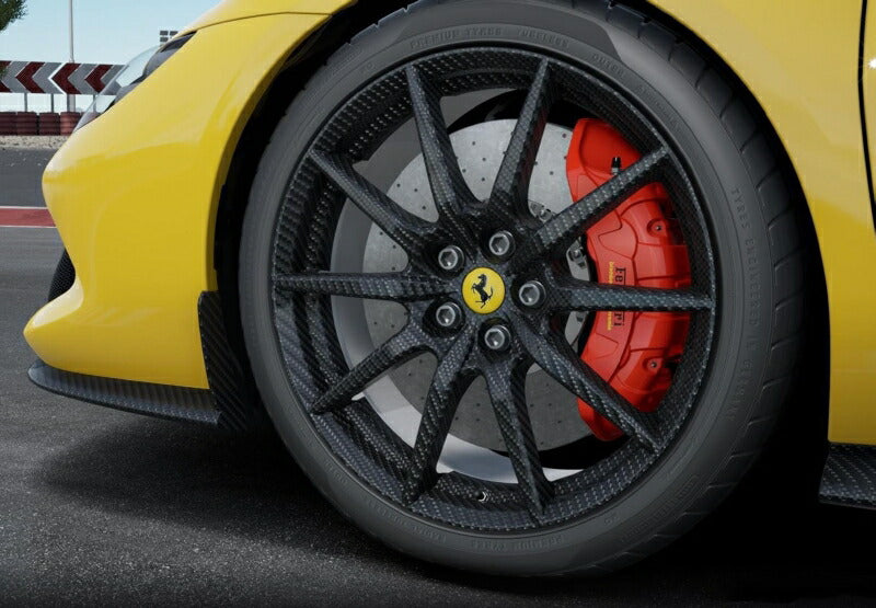 ギャラリービューアに画像をロードする, 【予約】2022年発売予定Ferrariフェラーリ 296 GTB Giallo Modena Carbon Replica Wheels 99台限定 /BBR 1/18 ミニカー
