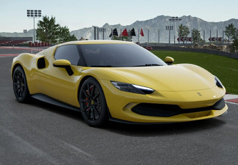 ギャラリービューアに画像をロードする, 【予約】2022年発売予定Ferrariフェラーリ 296 GTB Giallo Modena Carbon Replica Wheels 99台限定 /BBR 1/18 ミニカー
