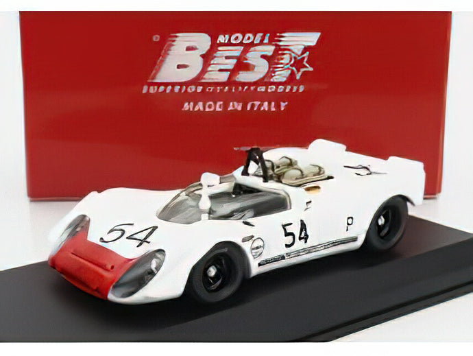 Porscheポルシェ 908/02 SPIDER N 54 6h BRANDS HATCH 1969 G.MITTER - U.SCHUTZ - WHITE RED /BEST-MODEL 1/43 ミニカー