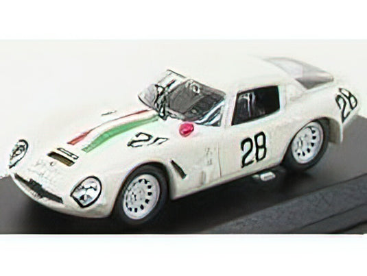 ALFA ROMEO  TZ2 N 28 MONZA 1967 DE LEONIB  DI BONA  WHITE /Best-Model 1/43 ミニカー