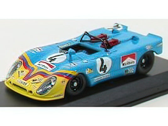 PORSCHEポルシェ FLUNDER LE MANS 1973 N 4 ORTEGA MERELLO  LIGHT BLUE YELLOW /Best-Model 1/43 ミニカー