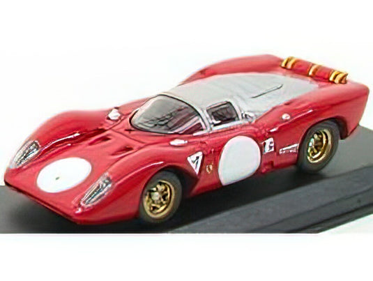 FERRARIフェラーリ 312P COUPE N 0 MONZA PROVA 1969  RED SILVER /Best-Model 1/43 ミニカー