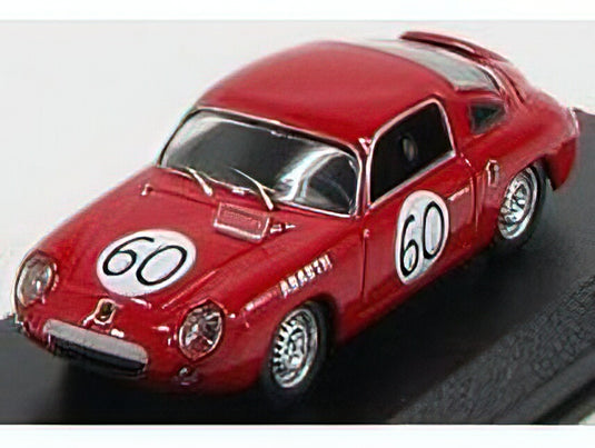 FIAT ABARTH 700S COUPE N 60 24h LE MANS 1960 RIGAMONTI  CATTINI  RED /Best-Model 1/43 ミニカー