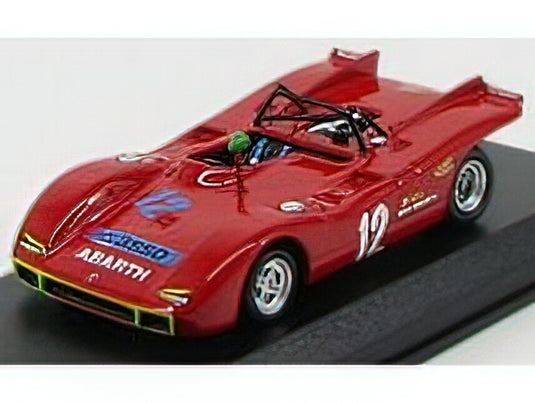 ABARTH  SP2000 N 12 TARGA FLORIO 1971 TARAMAZZO  OSTINI  RED /Best-Model 1/43 ミニカー