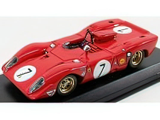 FERRARIフェラーリ 312P SPIDER N 7 1000km NURBURGRING 1969 RODRIGUEZ  AMON  RED /Best-Model 1/43 ミニカー