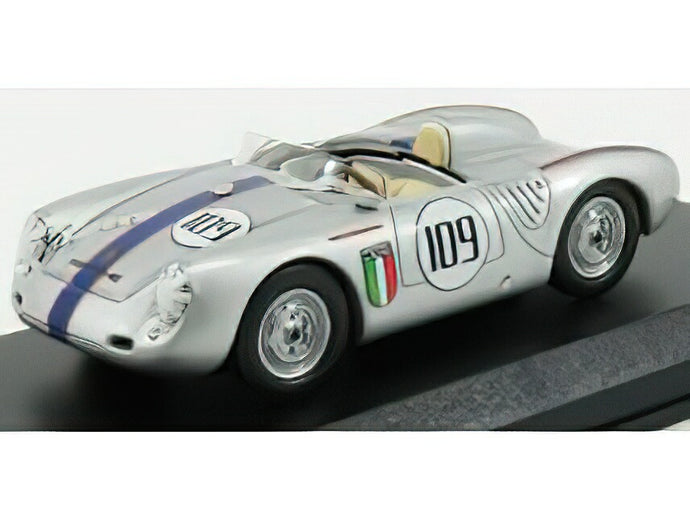 Porscheポルシェ 550 RS SPIDER N 109 MEMORIAL NASSAU TROPHY RACE 1957 R.RODRIGUEZ - SILVER /BEST-MODEL 1/43 ミニカー