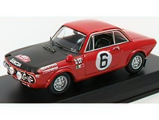 LANCIA FULVIA 1.6 HF COUPE N 6 RALLY MONTECARLO 1971 LAMPINEN  DAVENPORT  RED MATT BLACK /Best-Model 1/43 ミニカー
