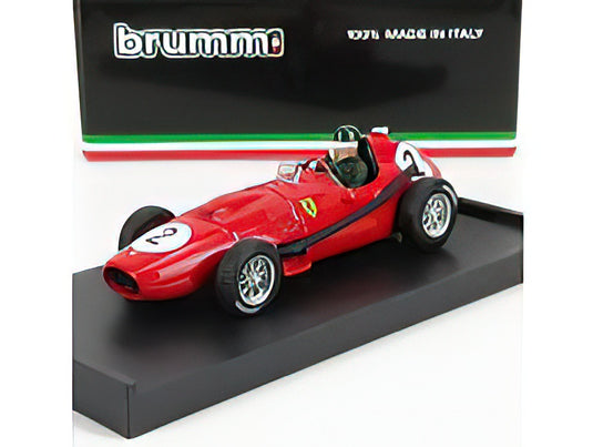 FERRARI - F1 DINO 246 N 2 2nd BRITISH GP MIKE HAWTHORN 1958 WORLD CHAMPION - WITH DRIVER FIGURE - RED F1 WOLRD CHAMPION /BRUMM 1/43 ミニカー