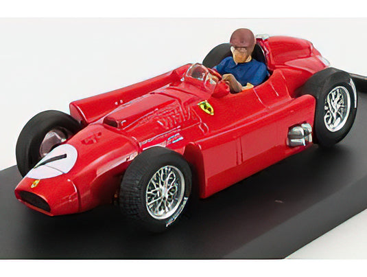 FERRARI - F1 LANCIA D50 N 1 BRITISH GP JUAN MANUEL FANGIO 1956 WORLD CHAMPION - WITH DRIVER FIGURE - RED F1 WOLRD CHAMPION /BRUMM 1/43 ミニカー