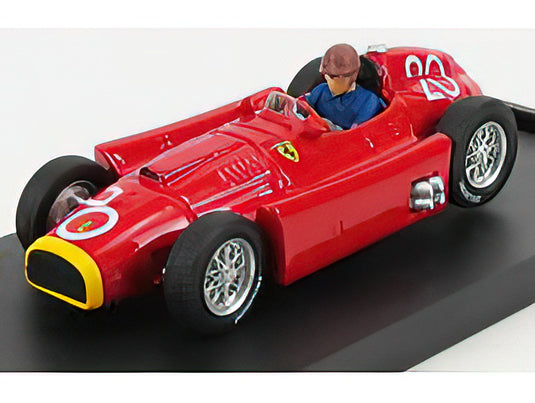 FERRARI - F1 D50 N 20 MONACO GP JUAN MANUEL FANGIO 1956 WORLD CHAMPION - WITH DRIVER FIGURE - RED F1 WOLRD CHAMPION /BRUMM 1/43 ミニカー