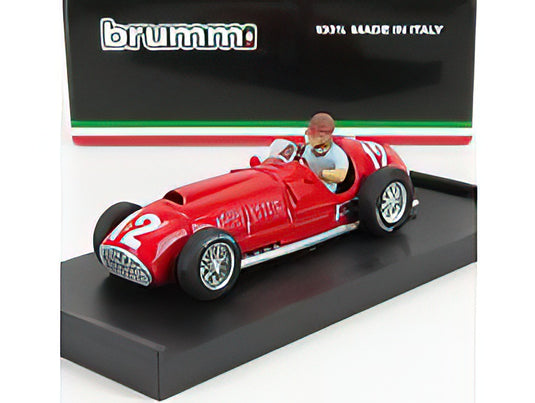 FERRARI - F1 375 N 12 WINNER BRITISH SILVERSTONE GP 1951 JOSE FROILAN GONZALES - WITH DRIVER FIGURE - REDPRIMA VITTORIA FERRARI IN F1 - FIRST F1 FERRARI VICTORY /BRUMM 1/43 ミニカー