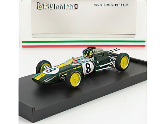 LOTUS - F1 25 N 8 WINNER ITALY GP JIM CLARK 1963 WORLD CHAMPION - WITH DRIVER FIGURE - GREEN F1 WOLRD CHAMPION /BRUMM 1/43 ミニカー