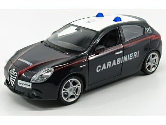 ALFA ROMEOアルファロメオ GIULIETTA CARABINIERI 2010 - BLUE WHITE /BURAGO  1/24 ミニカー