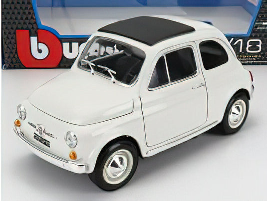 FIAT  500F CLOSED ROOF 1965 - WHITE/BURAGOブラーゴ 1/16ミニカー