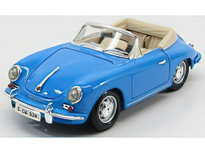 Porscheポルシェ 356B CABRIOLET OPEN 1961 - LIGHT BLUE /BURAGO 1/18 ミニカー