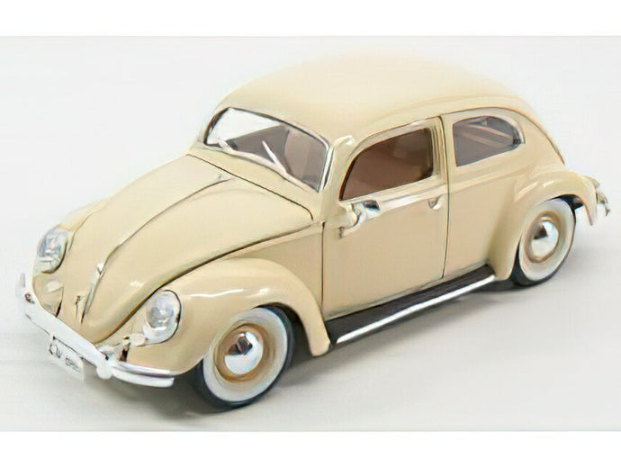 VOLKSWAGEN - KAFER BEETLE 1955 - IVORY /BURAGO 1/18 ミニカー