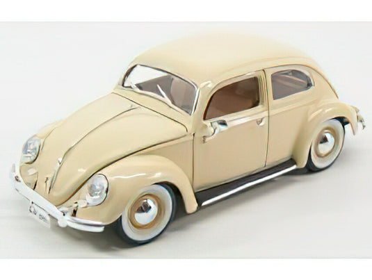 VOLKSWAGEN - KAFER BEETLE 1955 - IVORY /BURAGO 1/18 ミニカー