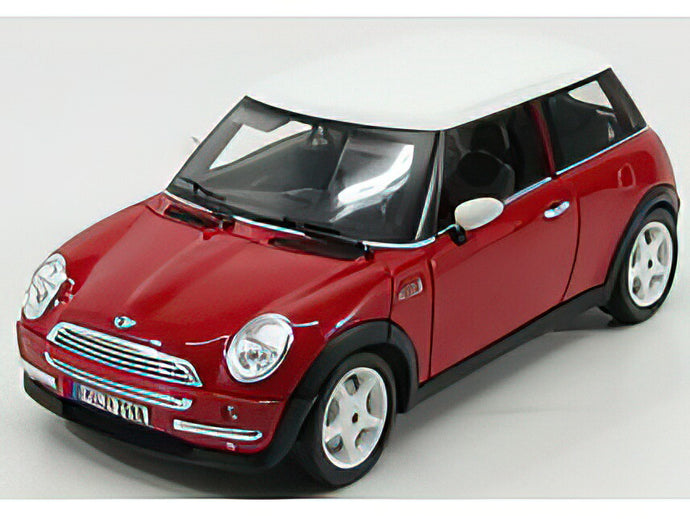 MINI - COOPER 2001 - RED WHITE /Burago 1/18 ミニカー