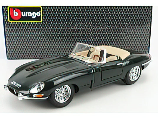 JAGUAR - E-TYPE SPIDER 1961 - GREEN /Burago 1/18 ミニカー