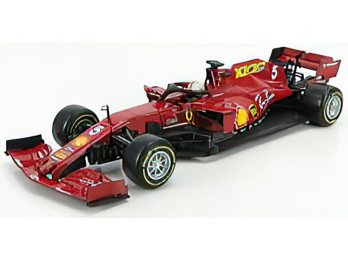 FERRARIフェラーリ F1 SF1000 TEAM SCUDERIA FERRARI N 5 10th TOSCANA GP MUGELLO 1000th GP FERRARI F1 2020 SEBASTIAN VETTEL - MUGELLO RED /Burago 1/18 ミニカー