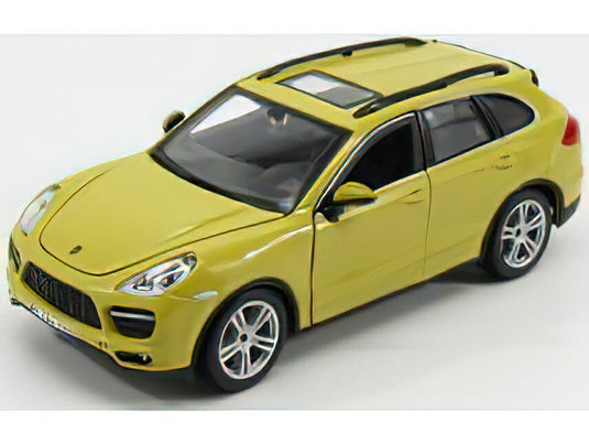 PORSCHE CAYENNE TURBO 2010 - YELLOW/BURAGOブラーゴ 1/24ミニカー 