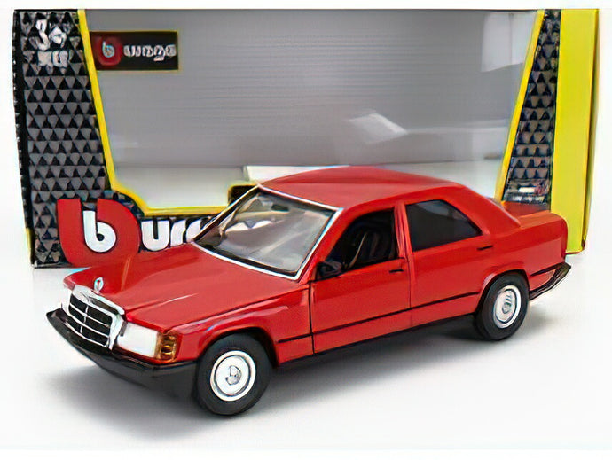 MERCEDES BENZベンツ 190E 1984 - RED/BURAGOブラーゴ 1/24ミニカー