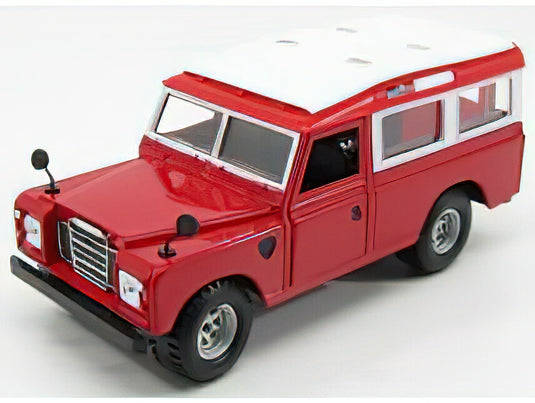 LAND ROVER - LAND ROVER 110 1976 - RED WHITE/BURAGOブラーゴ 1/24ミニカー