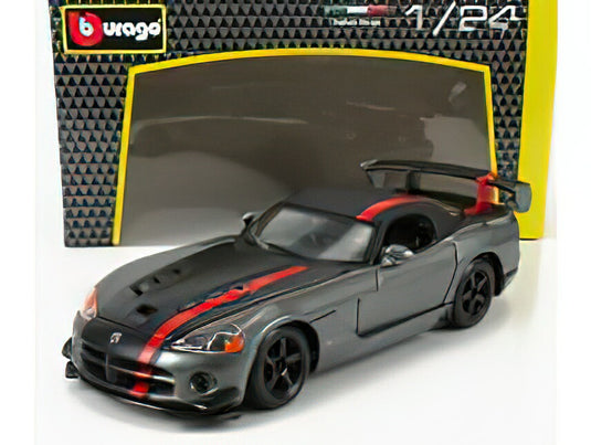 DODGE  VIPER SRT-10 COUPE 2003 - WITH RED LINE - GREY/BURAGOブラーゴ 1/24ミニカー