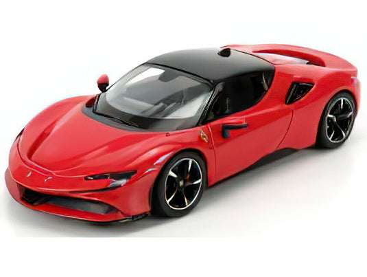 FERRARIフェラーリ SF90 HYBRID STRADALE 2019 - RED /BURAGO  1/24 ミニカー