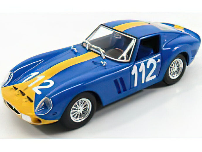 FERRARI  250 GTO ch.3445 LHD N 112 2nd TARGA FLORIO 1964 U.NORINDER - P.TROBERG - BLUETTE YELLOW/BURAGOブラーゴ 1/24ミニカー