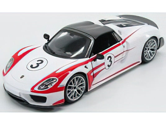 PORSCHEポルシェ 918 SPIDER SALZBURG RACING DESIGN N 3 WEISSACHPACKAGE 2013 - WHITE BLACK RED /BURAGO  1/24 ミニカー