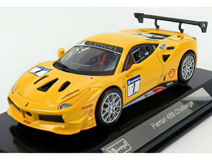 FERRARIフェラーリ 488 CHALLENGE N 1 2016 - YELLOW /BURAGO  1/43 ミニカー