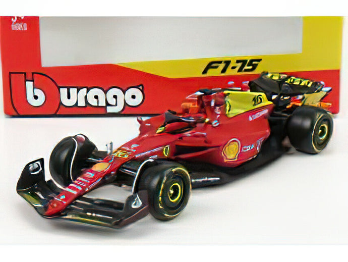 FERRARIフェラーリ F1-75 SCUDERIA FERRARI N 16 2nd MONZA GP ITALY (POLE POSITION) 2022 CHARLES LECLERC  海外限定  RED YELLOW /Bburago 1/43 ミニカー