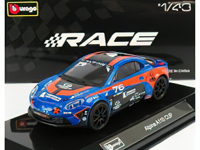 RENAULT - A110 N 76 CUP 2020 - BLUE ORANGE /BURAGO  1/43 ミニカー