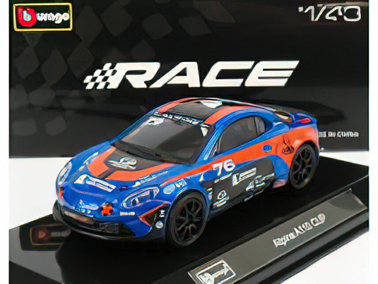 RENAULT - A110 N 76 CUP 2020 - BLUE ORANGE /BURAGO  1/43 ミニカー