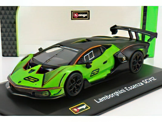 LAMBORGHINIランボルギーニ ESSENZA SCV12 N 63 2020 - GREEN BLACK /BURAGO  1/32 ミニカー