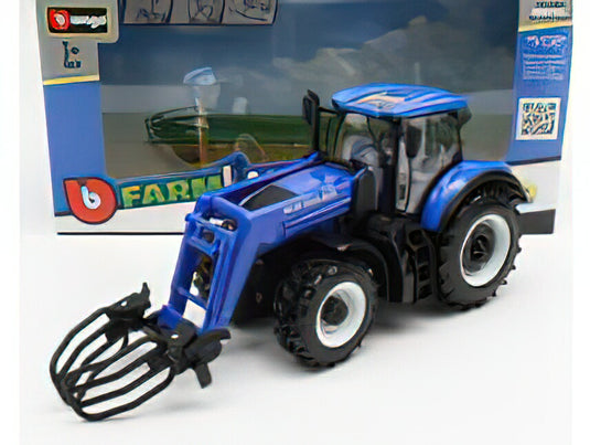NEW HOLLAND - T7.315 TRACTOR 2009 - BLUE /BURAGO  1/32 ミニカー