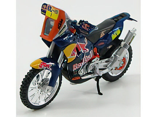 KTM - 450 RED BULL N 1 RALLY DAKAR 2013 CYRIL DESIRES - BLUE ORANGE BLACK /Burago 1/18 バイク模型 ミニカー