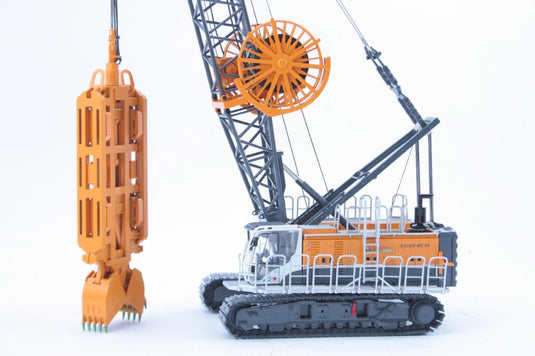 【予約】5-6月発売予定BAUER MC96 + DHG V 杭打ち機/Bymo 1/50 ミニチュア 建設機械模型 工事車両　　