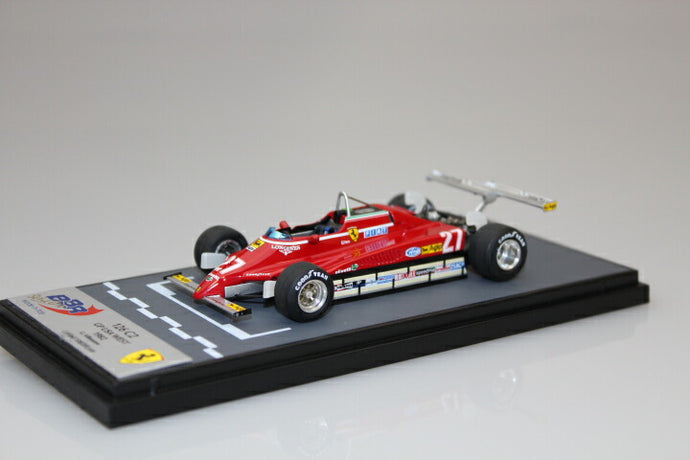 フェラーリ 126C2 GP USA West 1982 ヴィルヌーヴ /BBR 1/43 レジン ミニカー