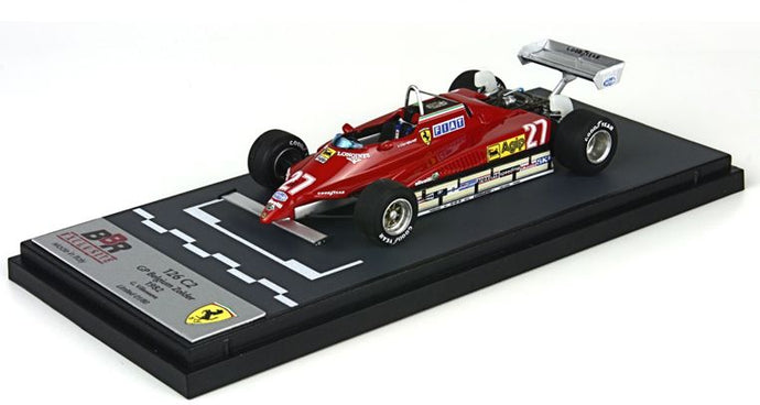 【予約】フェラーリ 126 C2 ベルギーGP  1982 ジル ヴィルヌーヴ /BBR 1/43 レジン　ミニカー