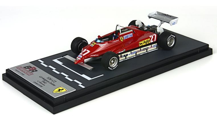 ギャラリービューアに画像をロードする, 【予約】フェラーリ 126 C2 ベルギーGP  1982 ジル ヴィルヌーヴ /BBR 1/43 レジン　ミニカー
