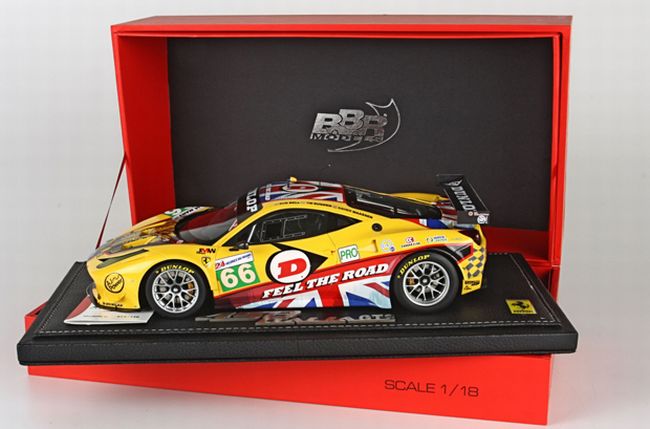 ギャラリービューアに画像をロードする, 【予約】Ferrariフェラーリ 458 GT2 Le Mansルマン 2011 Team JMW Motorsport  150台限定 /BBR 1/18 レジンミニカー
