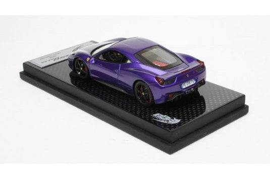 特注 FERRARIフェラーリ 458 ITALIAイタリア DINO VIOLETバイオレット 25台限定 /BBR 1/43 レジンミニカー 模型