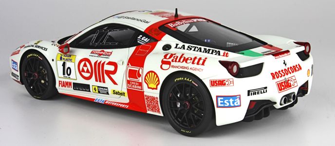 ギャラリービューアに画像をロードする, 【予約】Ferrariフェラーリ 458 Challenge 2012 Monza (Italy) team Rosso Corsa100台限定 /BBR 1/18 レジンミニカー
