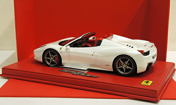 ギャラリービューアに画像をロードする, 【予約】特注 Ferrariフェラーリ 458 Italia Spider Bianco Italia  10台限定/BBR 1/18 レジンモデル ミニカー
