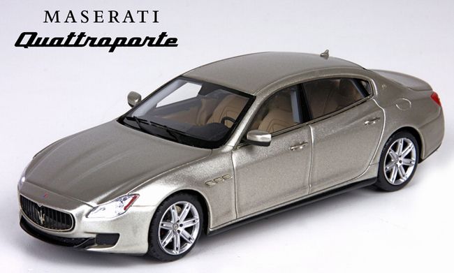 Maseratiマセラティ Quattroporte 2013 moonstone (ライトゴールド) /BBR 1/43 レジン ミニカー