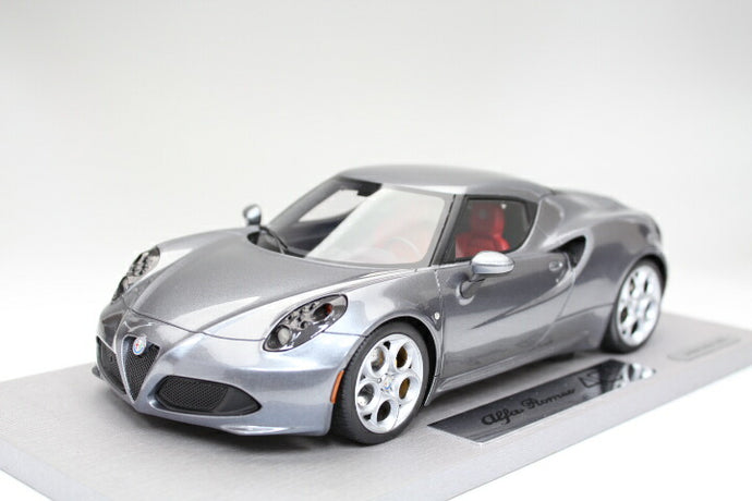 Alfa Romeoアルファロメオ 4c 2013 ダークシルバー /BBR 1/18レジンミニカー