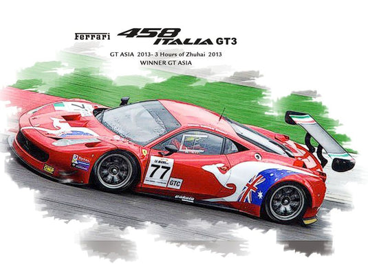 【予約】Ferrariフェラーリ 458 GT3 Winner GT ASIA 2013 /BBR 1/18 ミニカー